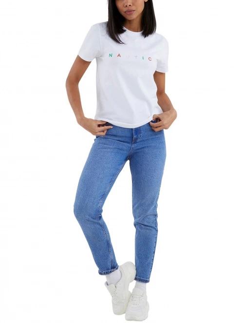 Nautica Bett T-Shirt női rövid ujjú póló fehér színben 4