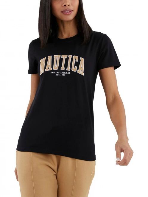 Nautica Emelie T-Shirt női rövid ujjú póló fekete színben 2
