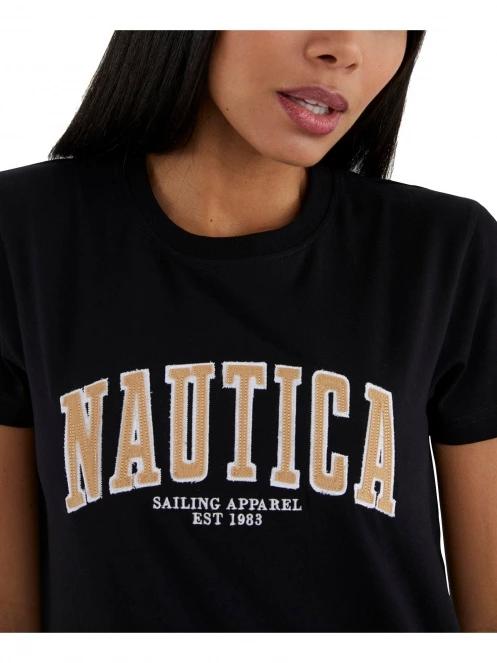 Nautica Emelie T-Shirt női rövid ujjú póló fekete színben 5