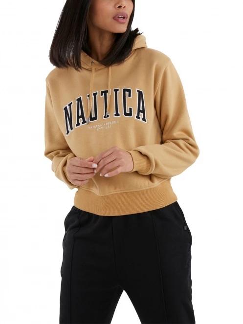 Nautica Willow OH Hoodie női kapucnis pulóver barna színben 2