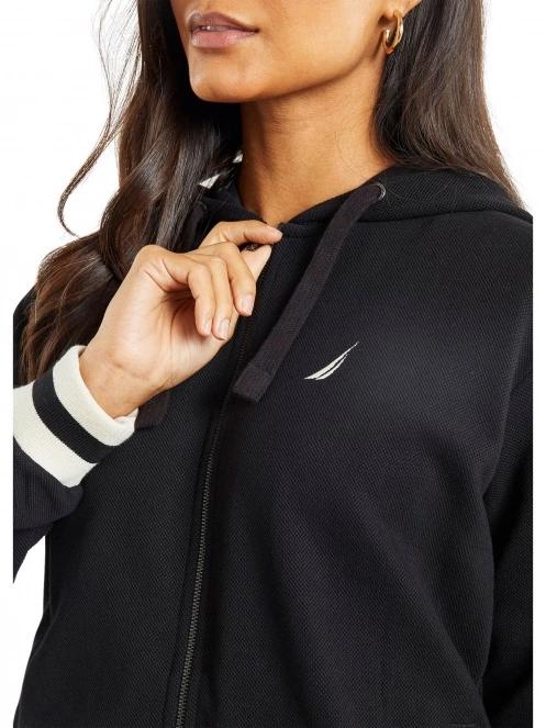 Nautica Lunaire FZ Hoody női kapucnis pulóver fekete színben 5