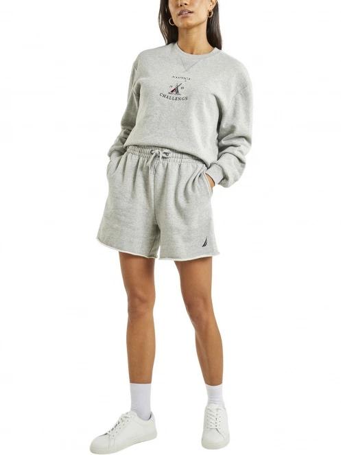 Nautica Kaslo Fleece Short női rövidnadrág szürke színben 4