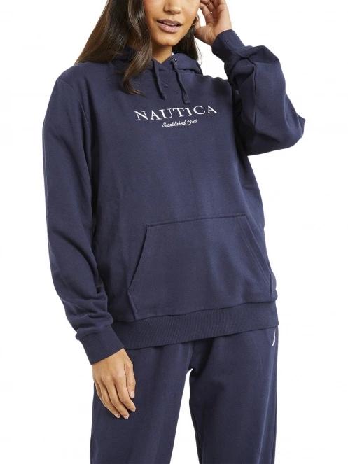 Nautica Clemence OH Hoody női kapucnis pulóver sötétkék színben 2