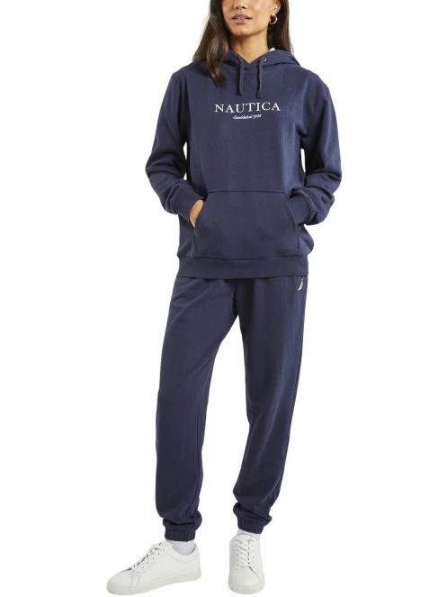 Nautica Clemence OH Hoody női kapucnis pulóver sötétkék színben 4