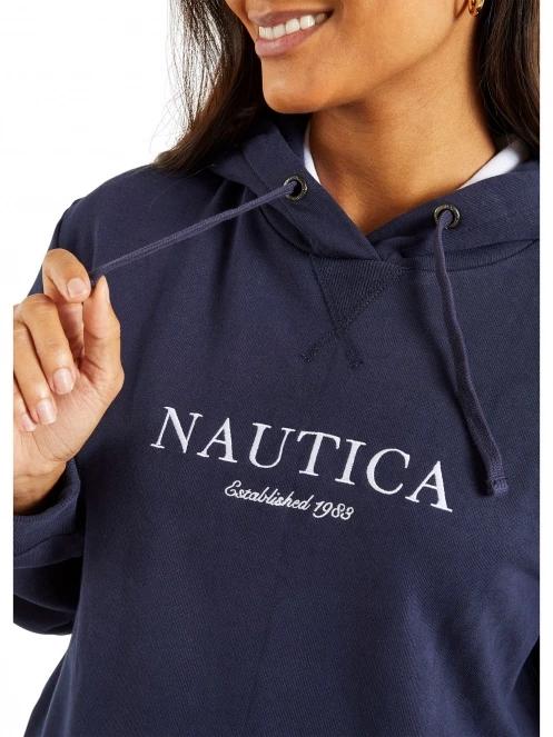 Nautica Clemence OH Hoody női kapucnis pulóver sötétkék színben 5