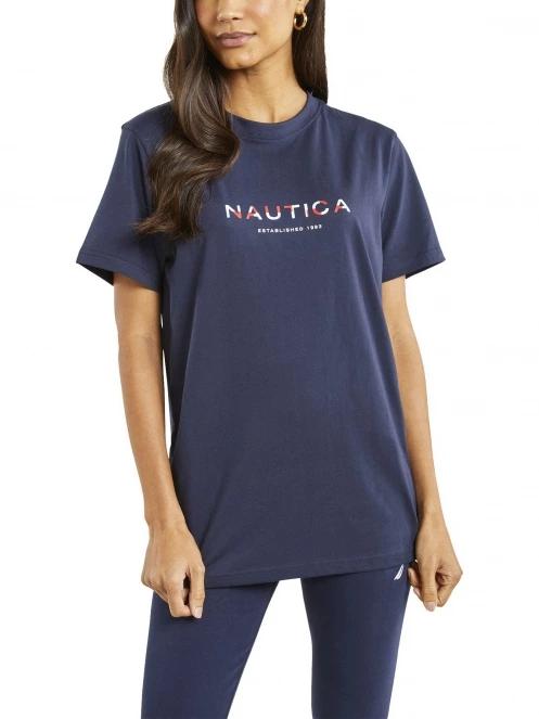 Nautica Airdrie T-Shirt női rövid ujjú póló sötétkék színben 2