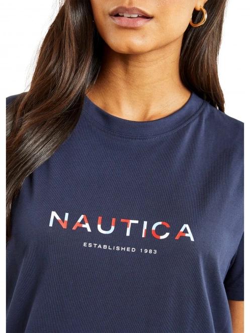 Nautica Airdrie T-Shirt női rövid ujjú póló sötétkék színben 5