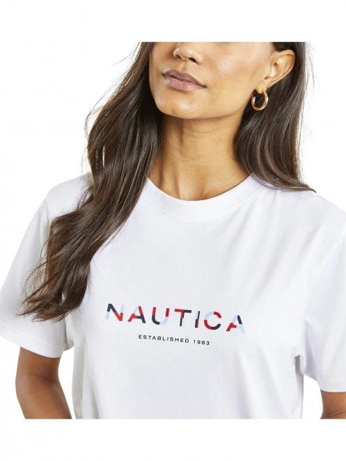 Nautica Airdrie T-Shirt női rövid ujjú póló fehér színben 5
