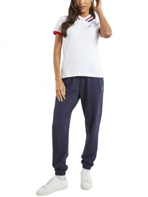 Nautica Cowley Polo Shirt női galléros póló fehér színben 4