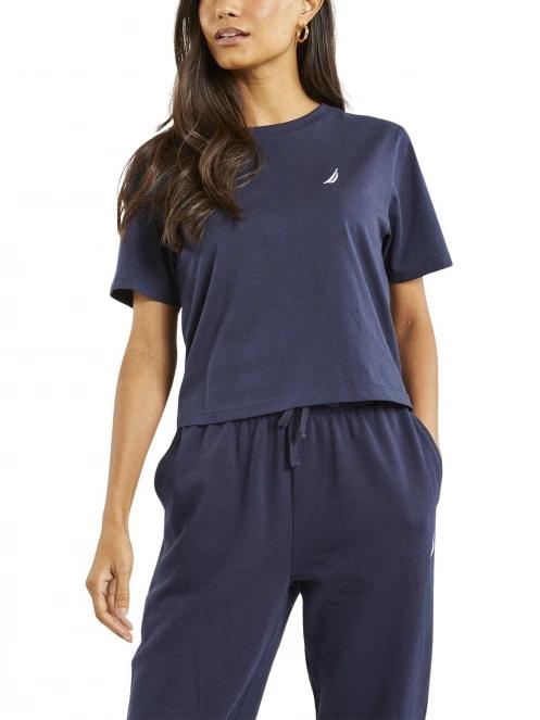 Nautica Delburn Crop T-Shirt női crop top sötétkék színben 2