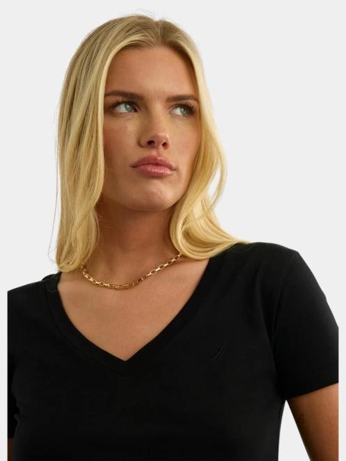 Nautica Astilbe T-Shirt női rövid ujjú póló fekete színben 5