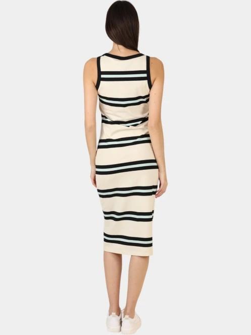 Nautica Muscari Dress női midi ruha homok színben 4