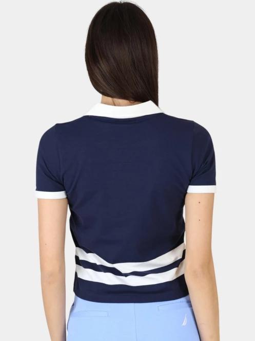 Nautica Sedum Polo Shirt női galléros póló sötétkék színben 4