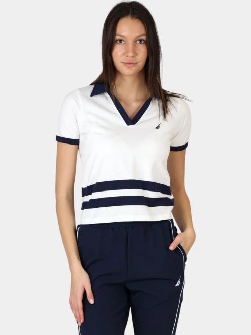 Nautica Sedum Polo Shirt női galléros póló fehér színben 2