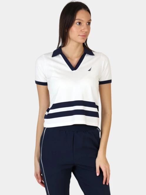 Nautica Sedum Polo Shirt női galléros póló fehér színben 5