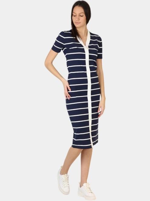 Nautica Adalee Dress női midi ruha sötétkék színben 5