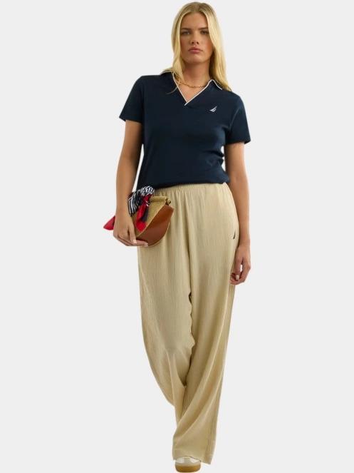 Nautica Adalynn Polo Shirt női rövid ujjú póló sötétkék színben 4
