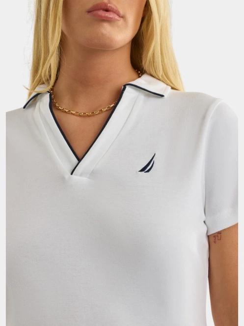 Nautica Adalynn Polo Shirt női rövid ujjú póló fehér színben 5
