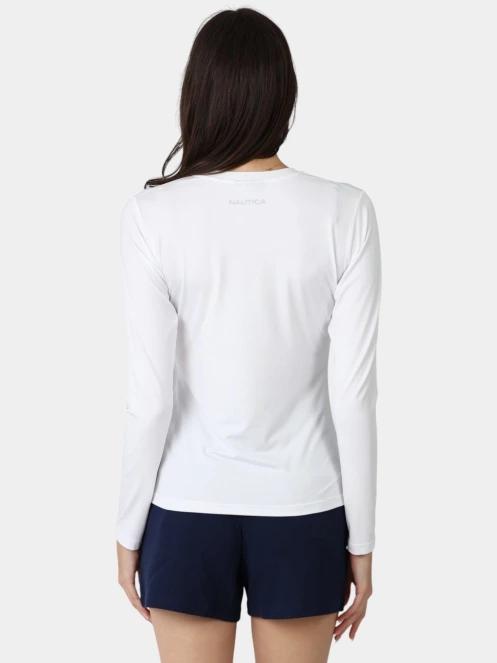 Nautica Lisa Long Sleeve T-Shirt női hosszú ujjú póló fehér színben 4