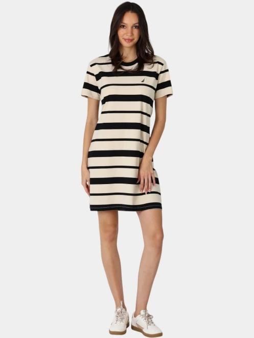 Nautica Lux Dress női pólóruha homok színben 2