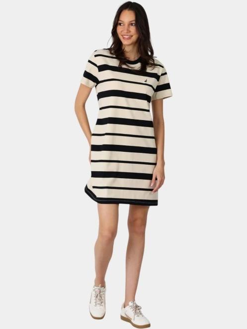 Nautica Lux Dress női pólóruha homok színben 3