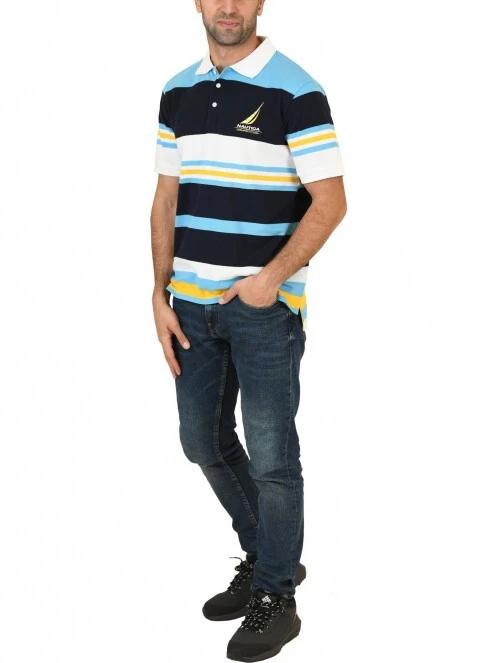 Nautica Sampson Polo Shirt férfi galléros póló sötétkék színben 5