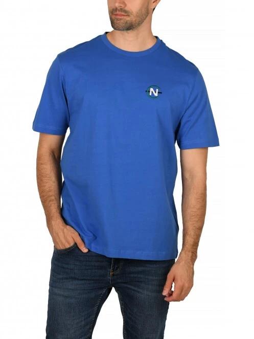 Nautica Mannar T-Shirt férfi rövid ujjú póló kék színben 2