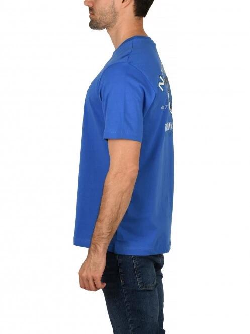 Nautica Mannar T-Shirt férfi rövid ujjú póló kék színben 4