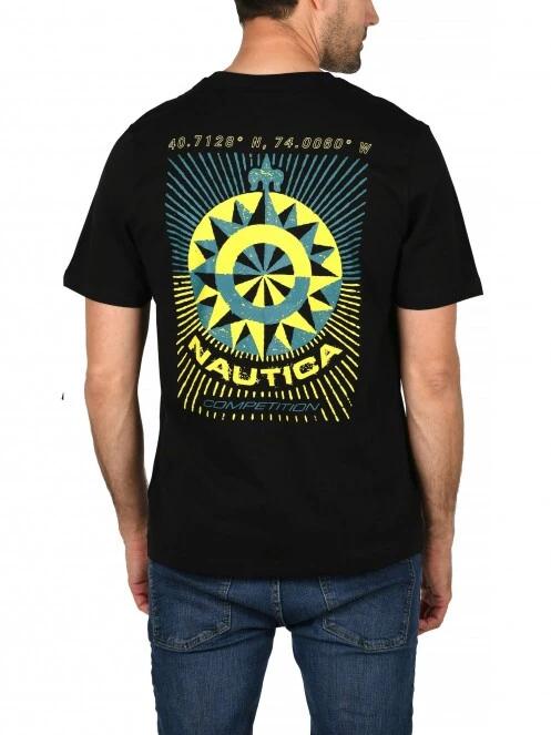 Nautica Moreton T-Shirt férfi rövid ujjú póló fekete színben 4