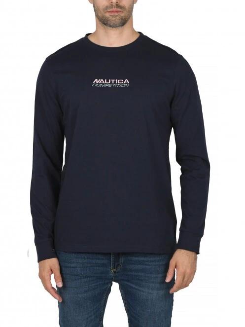 Nautica Laconia LS T-Shirt férfi hosszú ujjú póló sötétkék színben 2
