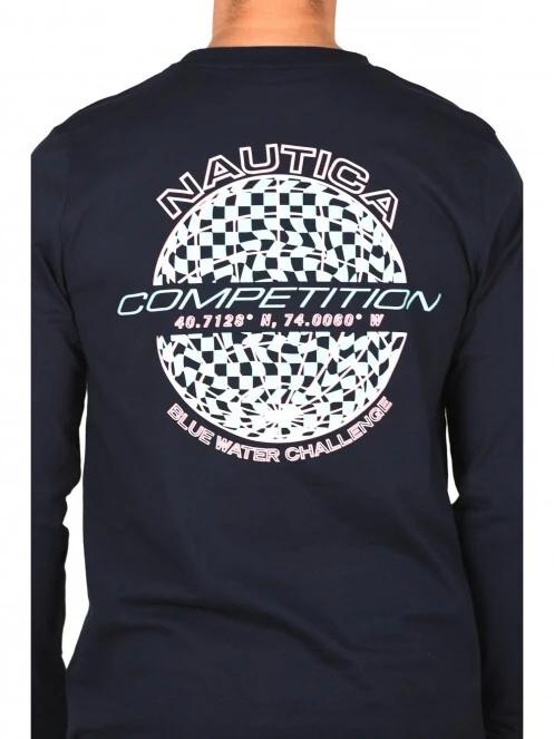 Nautica Laconia LS T-Shirt férfi hosszú ujjú póló sötétkék színben 5