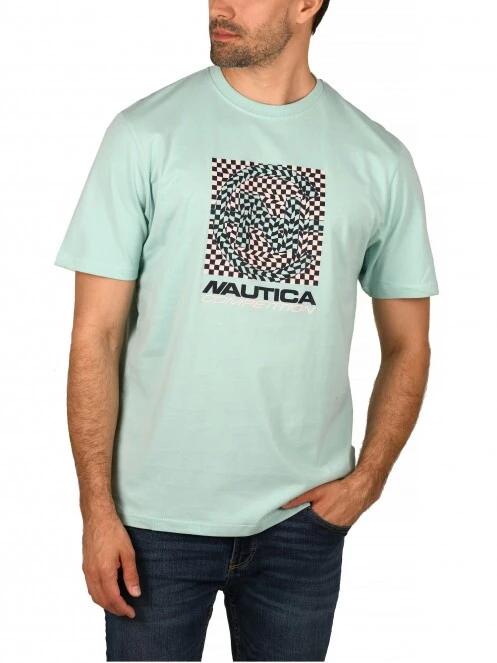Nautica Kongs T-Shirt férfi rövid ujjú póló zöld színben 2
