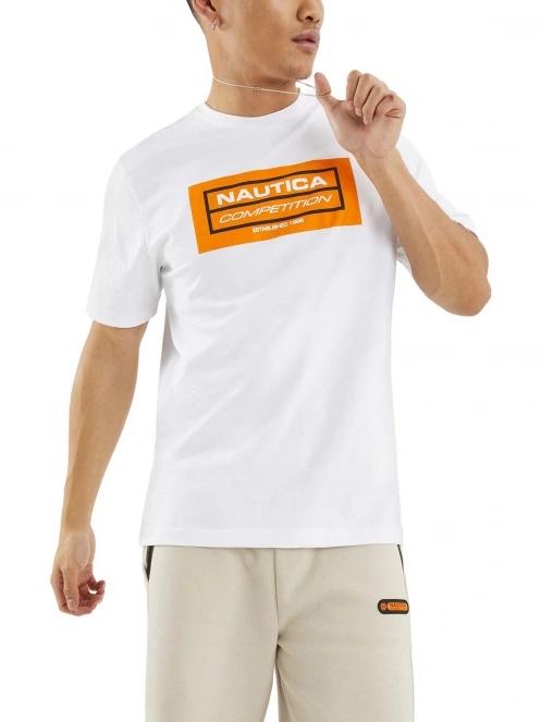 Nautica Blake T-Shirt férfi rövid ujjú póló fehér színben 2