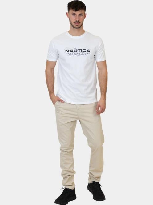 Nautica Rayon T-Shirt férfi rövid ujjú póló fehér színben 6