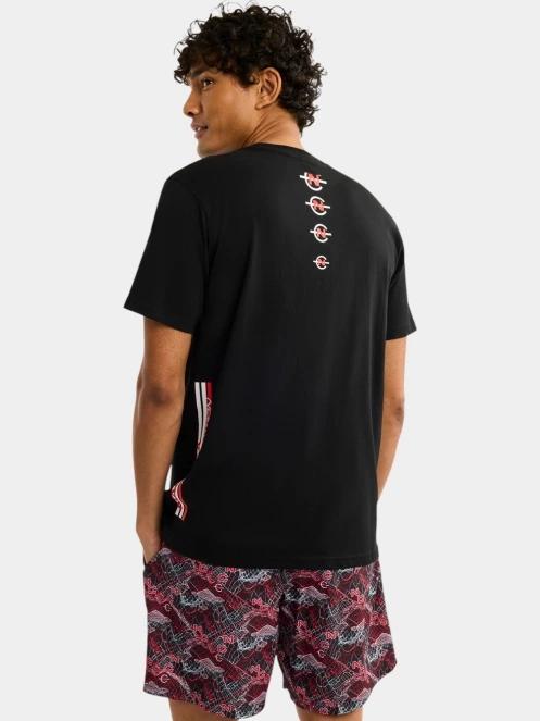 Nautica Cork T-Shirt férfi rövid ujjú póló fekete színben 3