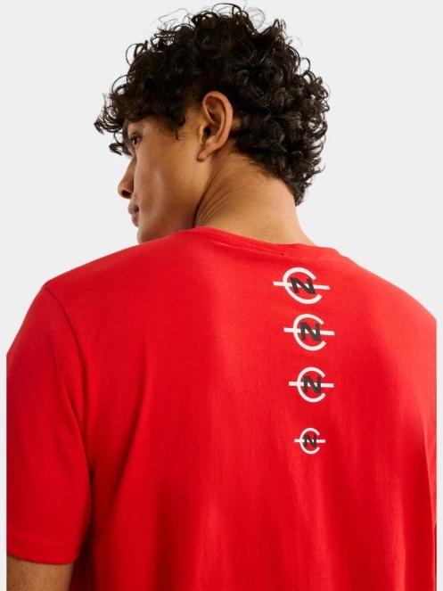 Nautica Cork T-Shirt férfi rövid ujjú póló piros színben 6