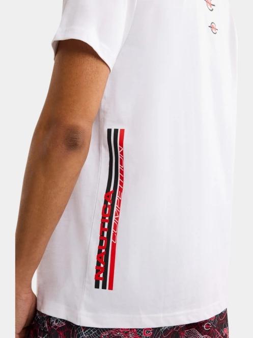 Nautica Cork T-Shirt férfi rövid ujjú póló fehér színben 7