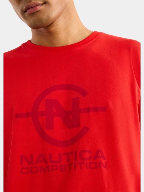 Nautica Newry T-Shirt férfi rövid ujjú póló piros színben 5