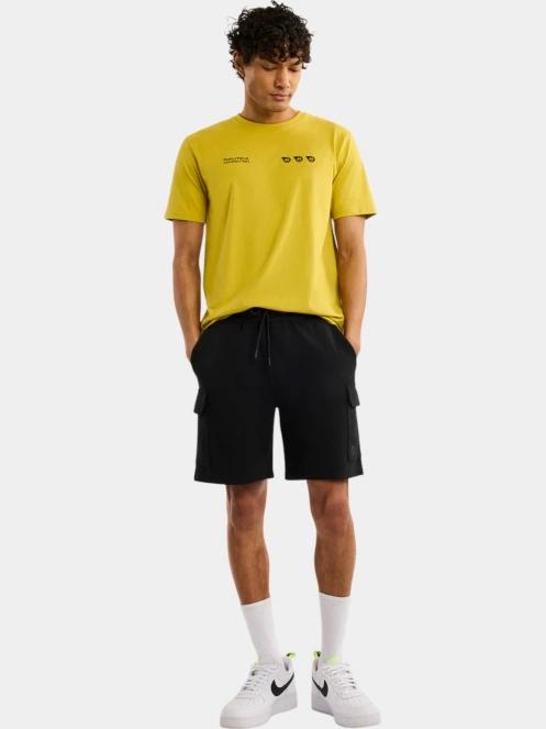 Nautica Dublin Cargo Short férfi oldalzsebes rövidnadrág fekete színben 4