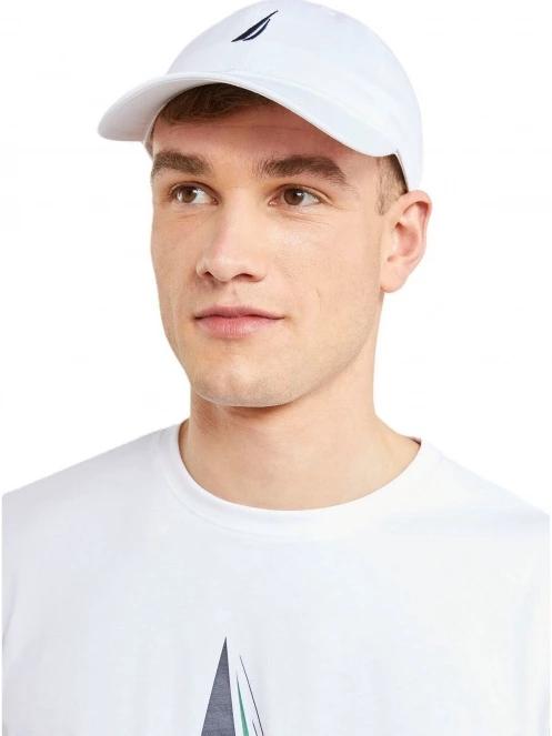 Nautica Ruck Strapback férfi baseball sapka fehér színben 2