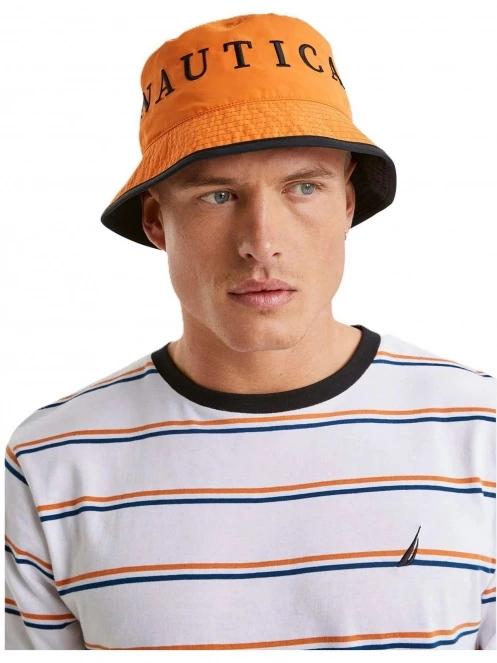Nautica Aral Reversible Bucket Hat baseball sapka narancssárga színben 2