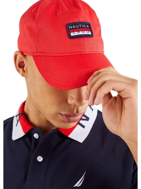 Nautica Hera Strapback Cap férfi baseball sapka piros színben 5