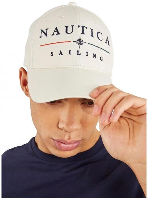 Nautica Titan Snapback Cap férfi baseball sapka fehér színben 5