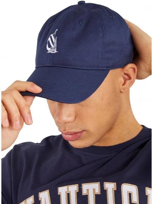 Nautica Trojan Strapback Cap férfi baseball sapka sötétkék színben 5