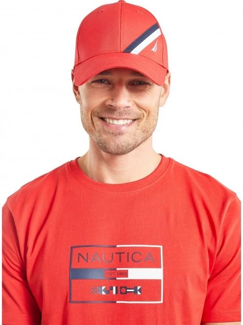 Nautica Nevado Snapback Cap férfi baseball sapka piros színben 2