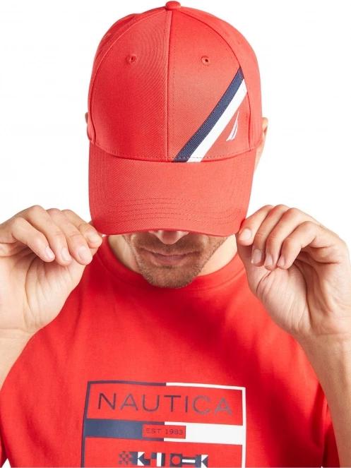 Nautica Nevado Snapback Cap férfi baseball sapka piros színben 5