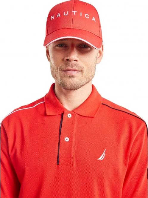 Nautica Robson Snapback Cap férfi baseball sapka piros színben 2