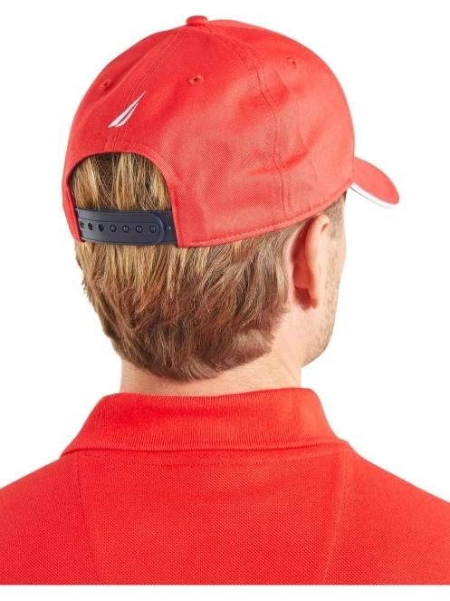 Nautica Robson Snapback Cap férfi baseball sapka piros színben 4