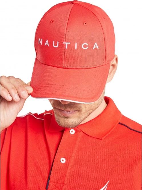 Nautica Robson Snapback Cap férfi baseball sapka piros színben 5