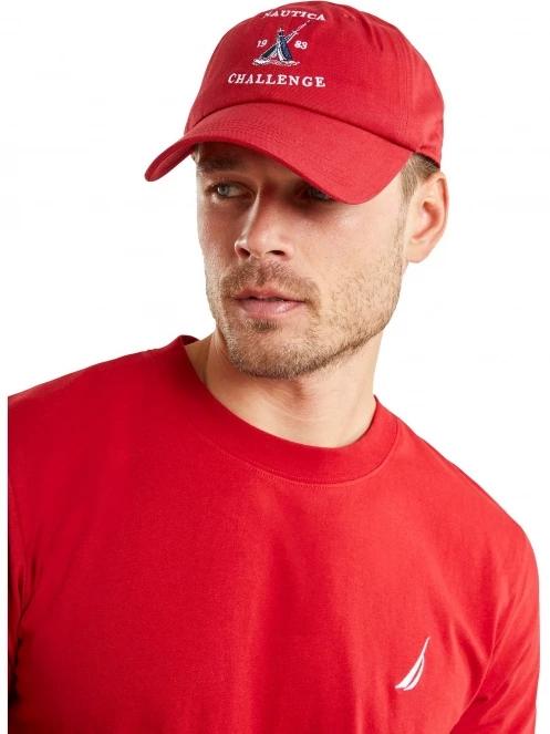 Nautica Oxford Strapback Cap férfi baseball sapka piros színben 2